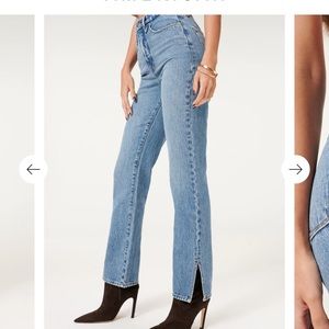 Good American Women’s Size 26 Good Boy Medium Blue Wash High Rise Jeans